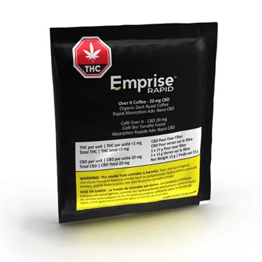 Product image of Over It Decaf Coffee CBD - Emprise Rapid - Coffee, Tea & Dissolvable