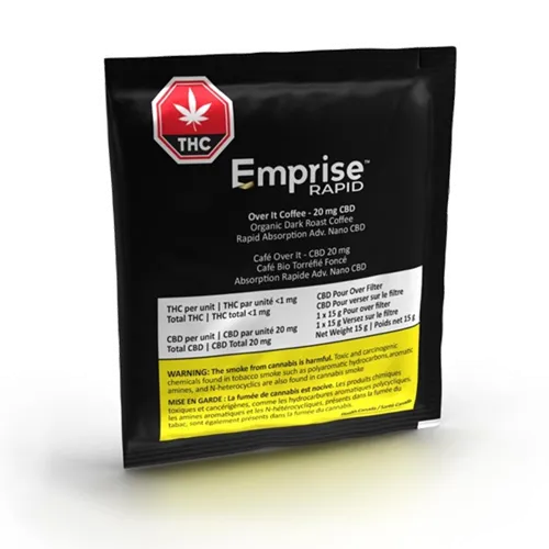 Product image of Over It Decaf Coffee CBD - Emprise Rapid - Coffee, Tea & Dissolvable