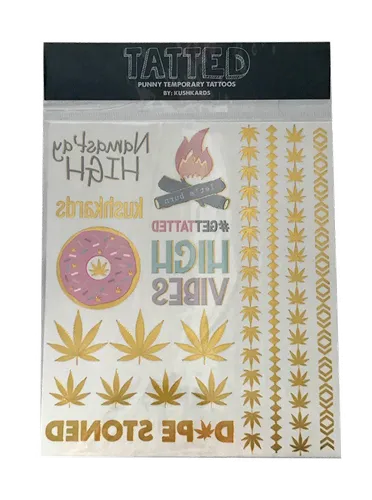 Product image of KushKards, Punny Temporary Tattoos