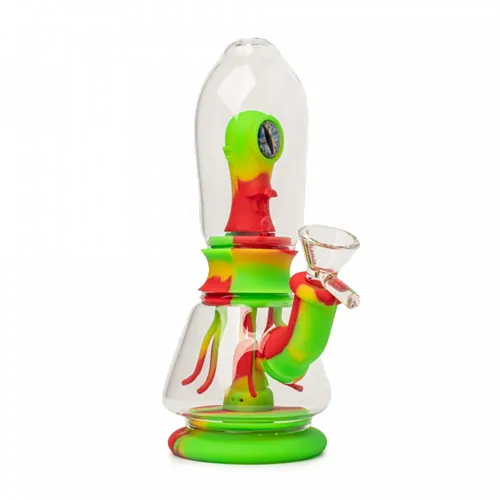 Product image of LIT Silicone, 9" Invasion Water Pipe