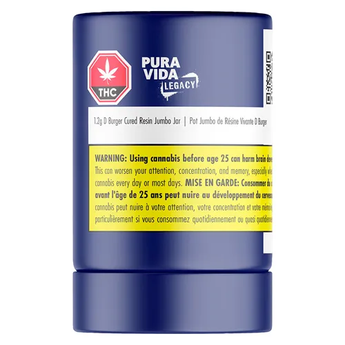 D Burger Cured Resin Jumbo Jar - Pura Vida - Resin