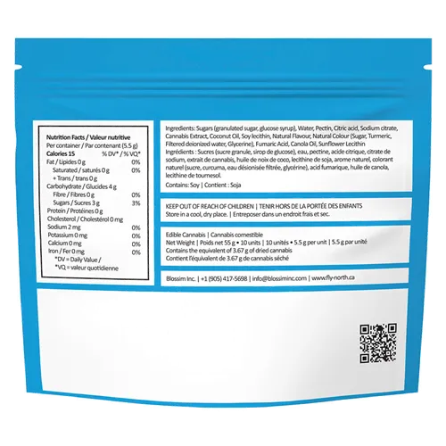 Space Tokens Platinum Blueberry Live Rosin - Fly North - Gummies