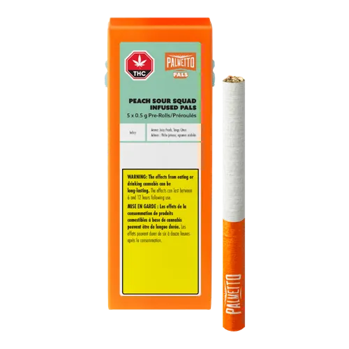Peach Sour Squad Infused PALS - Palmetto - Infused Joints