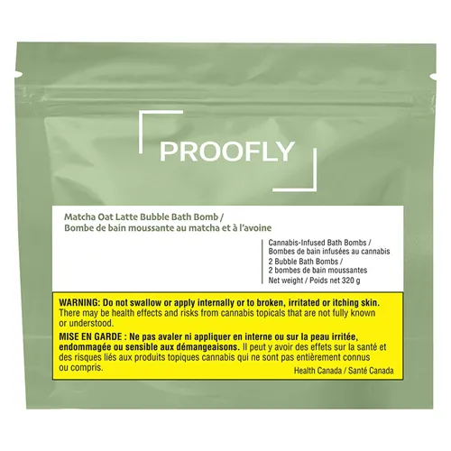 Matcha Oat Latte Bubble Bath Bomb - Proofly - Infused Bath