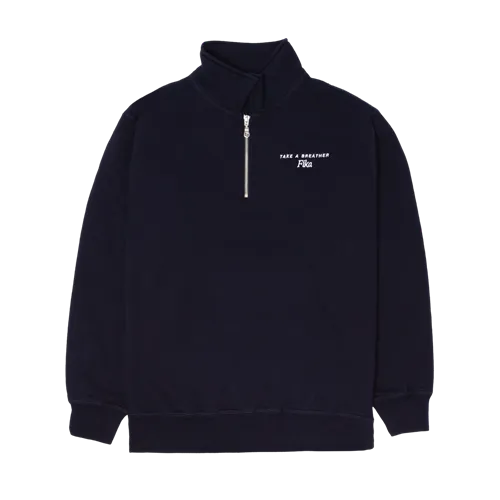 Product image of FIKA, Navy 1/4 Zip Sweater
