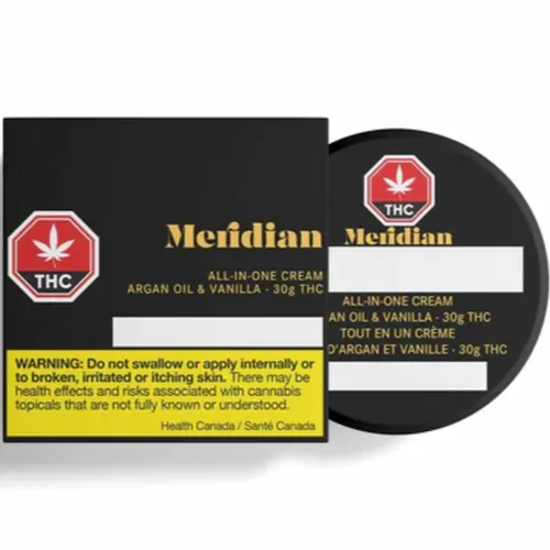 Product image of Argan Oil & Vanilla THC Cream - Meridian - Topicals