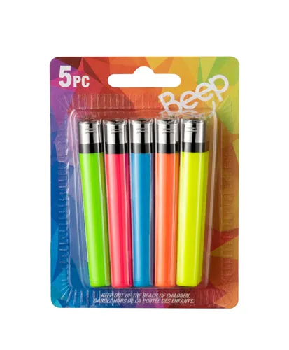 Product image of Beep, Regular Fixed Flame Lighter, Assorted Colors