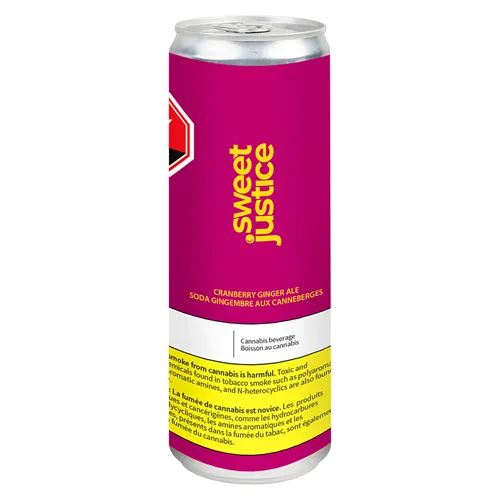 Product image of Cranberry Ginger Ale - Sweet Justice - THC Drinks