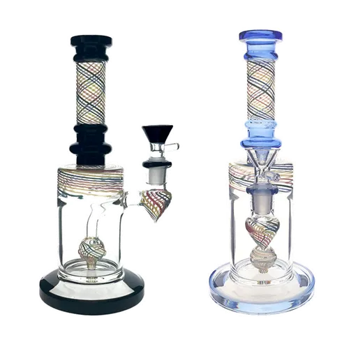 Product image of 11" Bubbler w/ Sphere Perc & Multi Coloured Ribbon