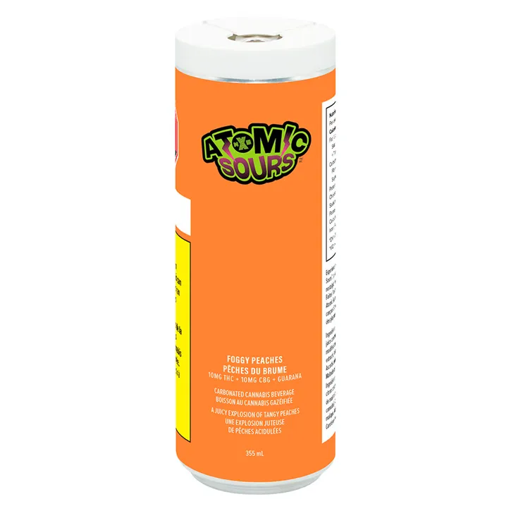 Product image of Atomic Sours: FOGgy Peaches - XMG - Minor Cannabinoid Drinks