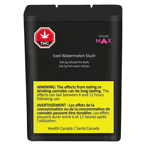 Iced Watermelon Slush Crushed Diamonds Infused - Weed Me Max - Infused Joints