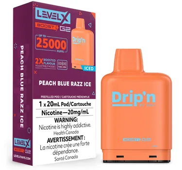 Product image of Peach Blue Razz Ice - Drip'n Envi x Level X Boost G2 - Pod