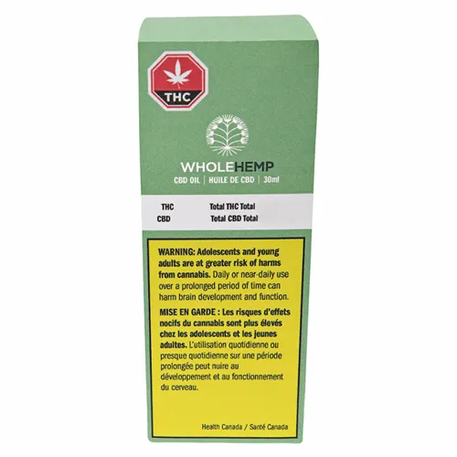 Full Spectrum CBD Oil - WholeHemp - Ingestible Oil