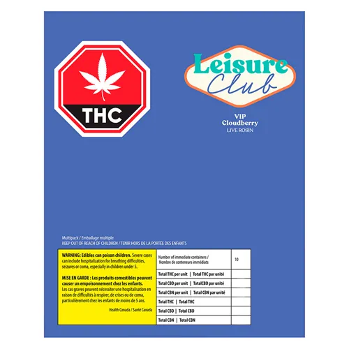 CloudBerry Live Rosin VIP - Leisure Club - Gummies