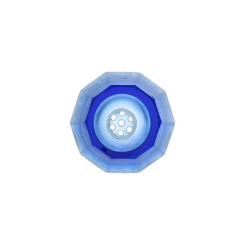 Red Eye Glass, 14mm Facetted Pull-Out Bowl