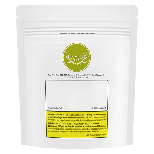 Real Fruit Pear 2:1 CBD:CBG - Wyld CBD - Gummies