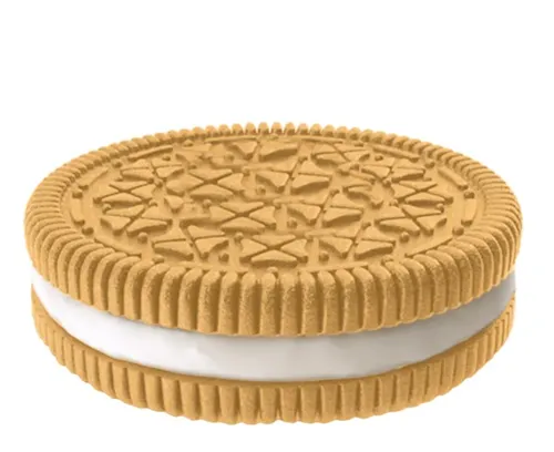 Product image of Golden Vanilla Double Stuffed Cookie - Indiva Life - Baked Goods