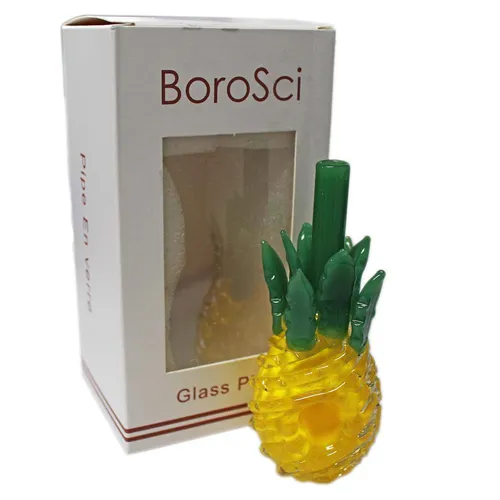 Product image of Borosci, 4.5" Pineapple Glass Pipe