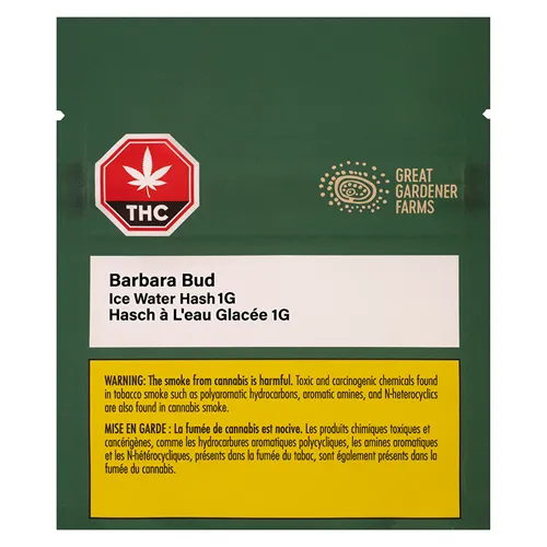 Barbara Bud Ice Water Hash - Great Gardener Farms - Hash