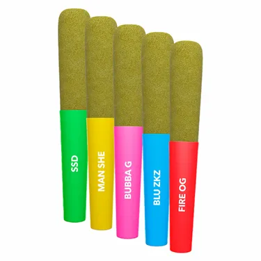 Product image of Baby Jeeter Infused Multi-Pack - Jeeter - Variety Infused Pre-Rolled - 5 x 0.5g