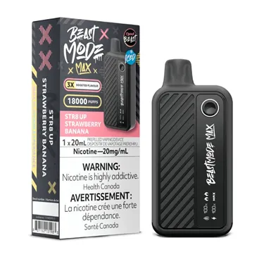 Product image of STR8 UP Strawberry Banana - Flavour Beast Mode Max - Disposable