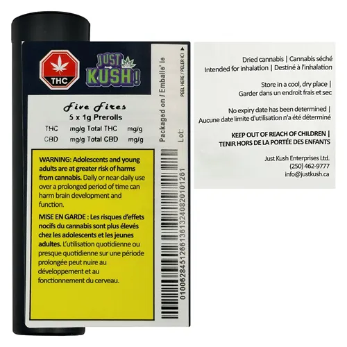 Five Fires - Just Kush - Joints