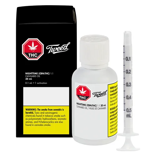 Product image of Nighttime THC:CBN 1:1 - Tweed - Ingestible Oils