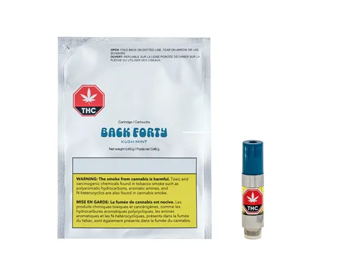 Kush Mint Hybrid - Back Forty - 510 Cartridge