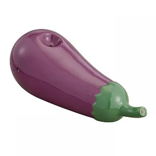 Product image of 7.5" Eggplant Ceramic Pipe