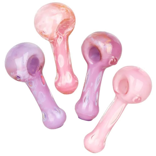 Product image of 3.75" - 4" Milky Spotted Glass Spoon Hand Pipe