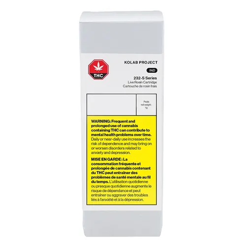 Product image of 232-S Series WP #6 Live Rosin - Kolab - 510 Cartridge