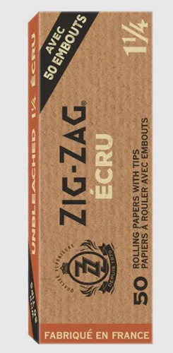Product image of Zig-Zag, Unbleached 1.25 Paper + Unbleached Tips
