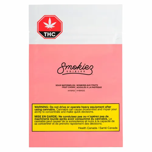 Sour Watermelon Hybrid - Smokiez - Gummies