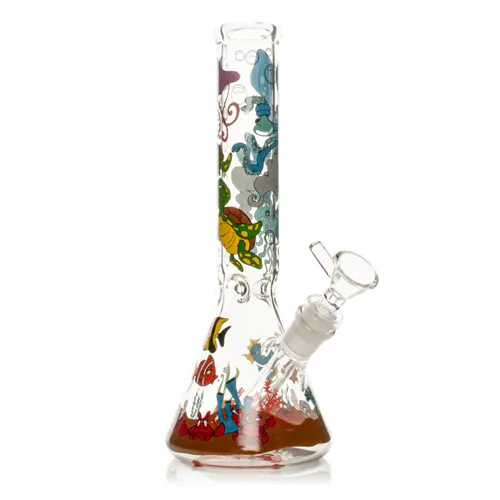 Product image of Red Eye Glass, 10" Reefer Madness Water Pipe