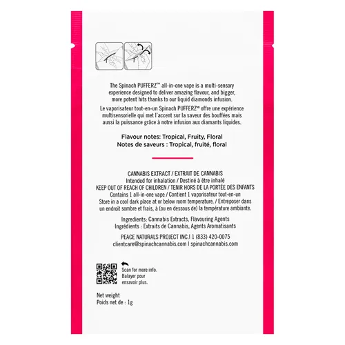 Tropical AF Liquid Diamonds - Spinach - Disposables