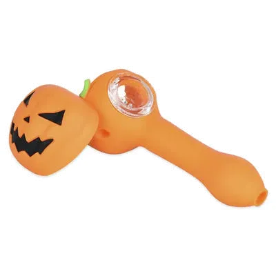Product image of Kustom Kulture, 5" Pumpkin Silicone Spoon Pipe