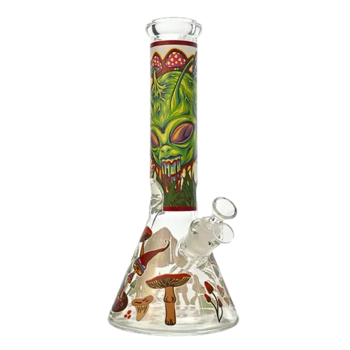 Product image of Arsenal, 12" 7mm Mushroom Trip Glass Bong w/ Gift Box