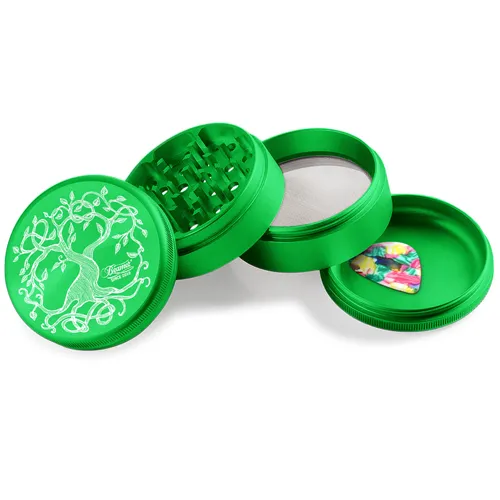 Product image of Beamer, 4pcs 63mm Grinder with Guitar Pick, Tree of Life Design