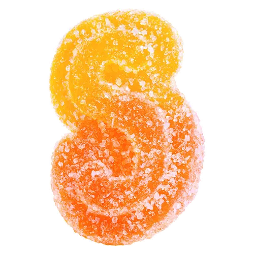 Product image of Fully Blasted Peach Orange 1:1 THC | CBD 10 Pack - SOURZ by Spinach - Gummies