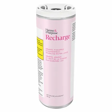 Recharge Sparkling Beverage - Sense &amp; Purpose - THC &amp; CBD Drinks