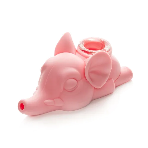 Product image of LIT Silicone, 4" Elephant Hand Pipe