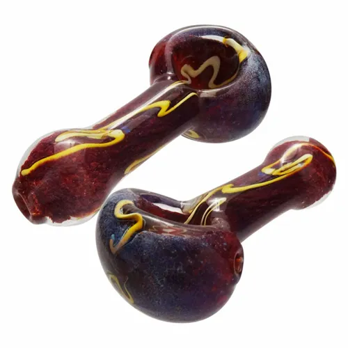 Product image of 3" Frit Peanut w/ Inside Out Stripe Pipe