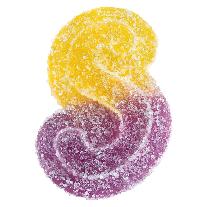 Product image of Fully Blasted Peach Passionfruit 1:1 CBN THC - Spinach - Gummies