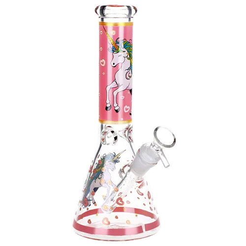 Product image of 10" Unicorn Beaker Glass Water Piper