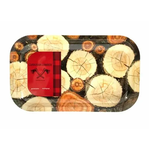 Canadian Lumber Metal Rolling Tray, 10.5" x 6.25"