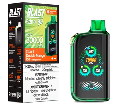 Product image of Sour Double Mango Ice - Drip'n Envi x Fasta Blast - Disposable