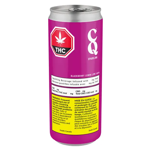 Blackberry Lemon Lime - CQ Sparkling - THC Drinks