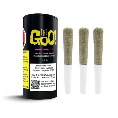 Product image of Brain Fruit Live Rosin Infused - The Goo! - Infused Joints