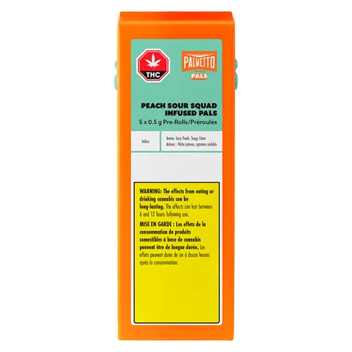 Peach Sour Squad Infused PALS - Palmetto - Infused Joints