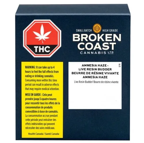 Product image of Amnesia Haze Live Resin - Broken Coast - Badder